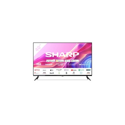 SHARP 40FD6K 40-Inch Full HD Smart Frameless Roku TV? in Black with Active Motion 200, HDR10 Support, Freeview Play, Pre-Installed Apps, 3x HDMI & 1x 